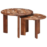 Nesting Coffee Tables 2 pcs Multicolour Solid Reclaimed Wood 4104649