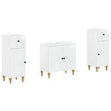 2 Piece Bathroom Cabinet Set ALKMAAR High Gloss White 3417994