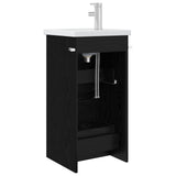 Bathroom Vanity with Sink Black Oak 42 x 40 x 84.5 cm 890721