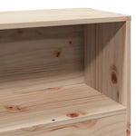 ZNTS Bookcase Bed without Mattress 100x200cm Solid Wood Pine 3323197