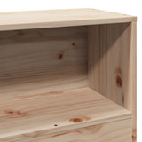 ZNTS Bookcase Bed without Mattress 100x200cm Solid Wood Pine 3323197