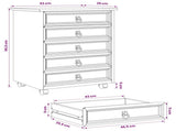 Rolling Cabinet with Drawers CORONA White 42040534