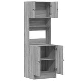 Kitchen Cabinet Grey Sonoma 60x50x180 cm Engineered Wood 3276642