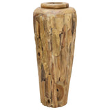 Decoration Vase 40x100 cm Solid Teak Wood 285209