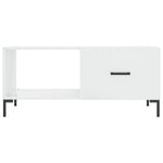 ZNTS Coffee Table High Gloss White 90x50x40 cm Engineered Wood 829214