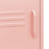 Nightstand Pink 35x35x51 cm Steel 336220