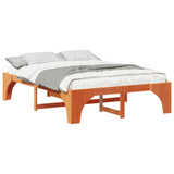 Bed Frame Brown 150 x 200 cm Solid Pine Wood 872985