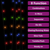 Solar Fairy Lights 5 pcs 5x200 LED Colourful Indoor Outdoor 328954
