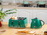 Kettle and Toaster Set, 1.7L 3000W Fast Boil Jug Kettle with Auto Shut Off, 4 Slice Toaster with 7 T3398P340965