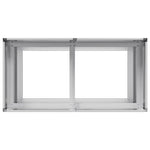 ZNTS Planter 80x40x80 cm Galvanised Steel 860715