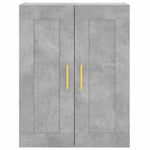 Highboard Concrete Grey 69.5x34x180 cm Engineered Wood 3199677