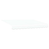 Retractable Awning Manual White 350 x 250 cm Fabric 3330362