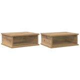 Bedside Table 2 pcs Artisan Oak 40 x 31 x 15 cm Engineered Wood 891119