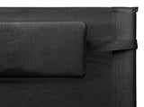 Sun Lounger Set of 2 Black and Grey Textilene Standard 310509