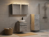 Bathroom Furniture Set 4 pcs Concrete Grey 3407466