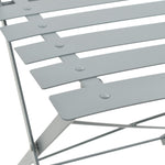 3 Piece Bistro Set Steel Grey 44355