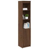 Highboard Brown Oak 37.5x35x180 cm Engineered Wood 861676