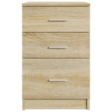 Bed Cabinet Sonoma Oak 40x40x63 cm Engineered Wood 808642