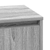 Bedside Cabinet 2 pcs Grey 39 x 34.5 x 50 cm Engineered wood 869605