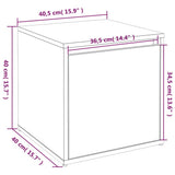 Hallway Furniture Set Concrete Grey Engineered Wood 3082066