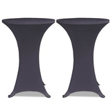 Stretch Table Cover 4 pcs 80 cm Anthracite 279086
