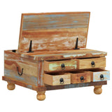 Coffee Table Reclaimed Wood 70x70x38 cm 243978