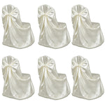 ZNTS Chair Cover for Wedding Banquet 12 pcs Cream 279095