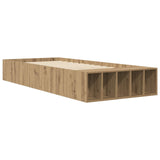 Bed Frame with Storage Artisian Oak 80 x 200 cm Engineered Wood 3429564