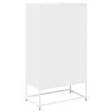 Highboard White 68x39x123 cm Steel 853355
