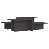 Coffee Tables 2 pcs Grey 111.5x50x33 cm Engineered Wood 805566