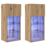 Wall-mounted TV Cabinets 2 pcs Artisan Oak 40.5 x 30 x 90 cm 882957