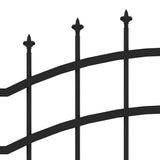 Garden Fence Woerden with Spear Top Black 240x175 cm Steel 151083