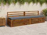 2-Piece Bench Cushions SOEST 2 pcs 100% Polyester Blue 950077