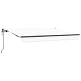 Retractable Awning White 350 x 200 cm Fabric 3329726
