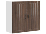 Wall Cabinet LUCCA Brown Oak 80 x 31 x 100 cm Engineered Wood 885152