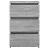 Bed Cabinet Grey Sonoma 40x35x62.5 cm Engineered Wood 815173