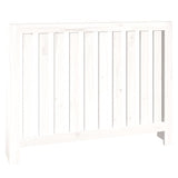 Radiator Cover White 108.5x19x84 cm Solid Wood Pine 822572