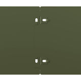 Lawn Edgings 10 pcs Olive Green 15x103 cm Cold-rolled Steel 860145