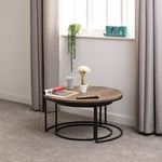 ZNTS Quebec Round Coffee Table Set 300-301-048