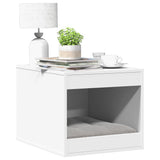Cat Litter Box Enclosure White 47x59x42 cm Engineered Wood 857760