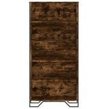 Book Cabinet Smoked Oak 80x31x169 cm Engineered wood 3295314