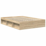 Bed Frame without Mattress Sonoma Oak 135x190 cm Double Double 3203910