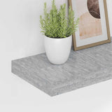 Floating Wall Shelves 2 pcs Concrete Grey 90x23.5x3.8 cm MDF 326604