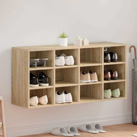 Shoe Cabinet Sonoma oak 103 x 30 x 51 cm Engineered wood 808705