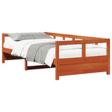 Daybed without Mattress Wax Brown 90x200 cm Solid Wood Pine 854963