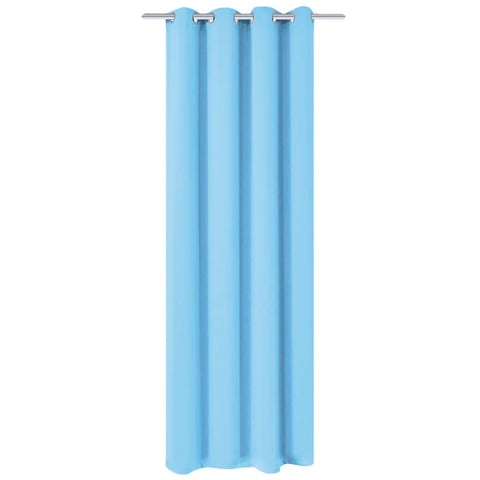 Blackout Curtain with Metal Eyelets 270x245 cm Turquoise 132209