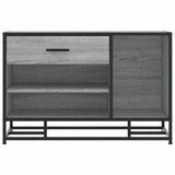 Shoe Bench Grey Sonoma 80x40x53.5 cm Engineered Wood and Metal 849227