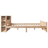 Bookcase Bed without Mattress 160x200cm Solid Wood Pine 3322441