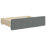 Daybed with Trundle&Drawers without Mattress Dark Grey 90x190 cm Single 3197604
