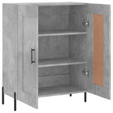 Sideboard Concrete Grey 69.5x34x90 cm Engineered Wood 830208